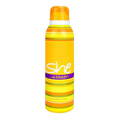 She Is Crazy Deodorant Spray, For Women, 200ml She