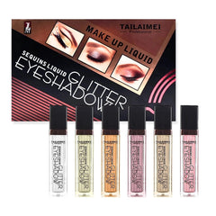 6 Pcs Glitter Liquid Eyeshadow Tailaimei
