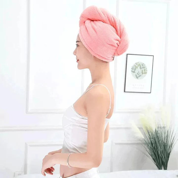 Hair Drying Towel Cap - Each Cosmia.pk