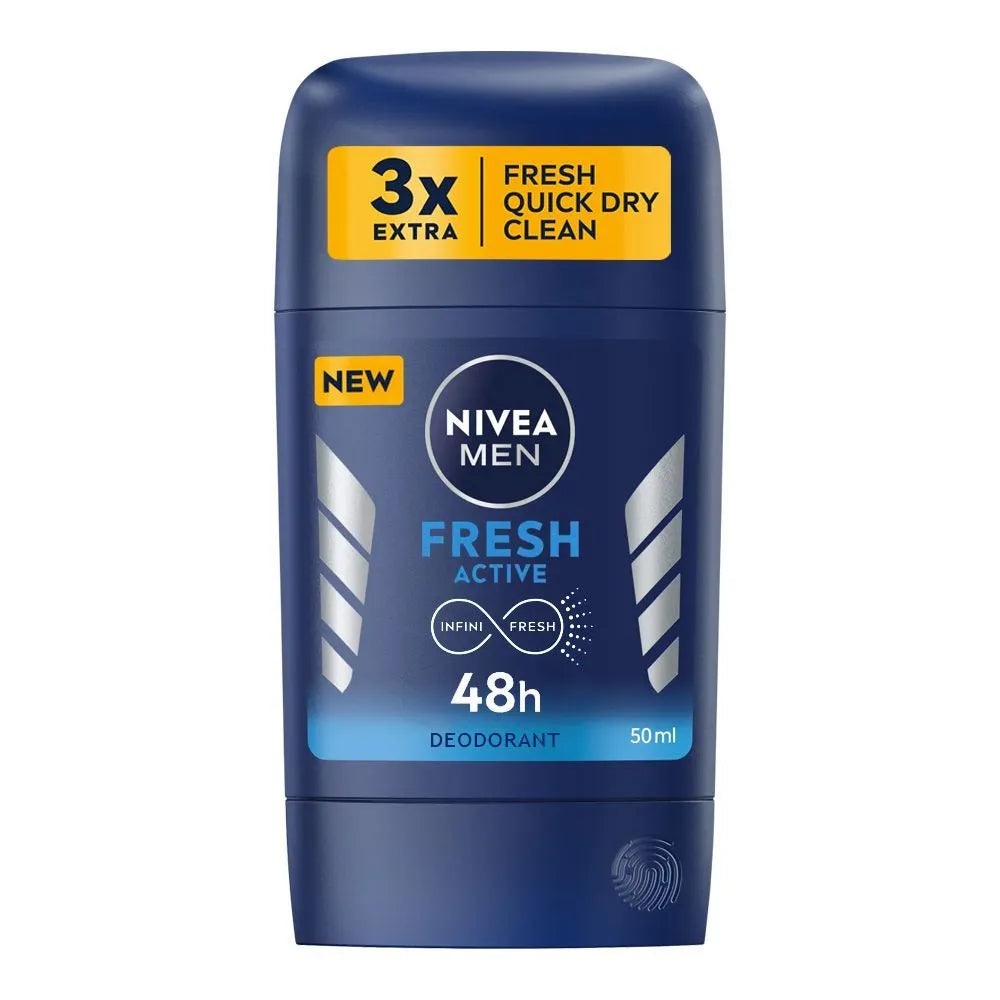 Nivea Men, 48H Fresh Active Infini Fresh Deodorant Stick - 50ml Nivea