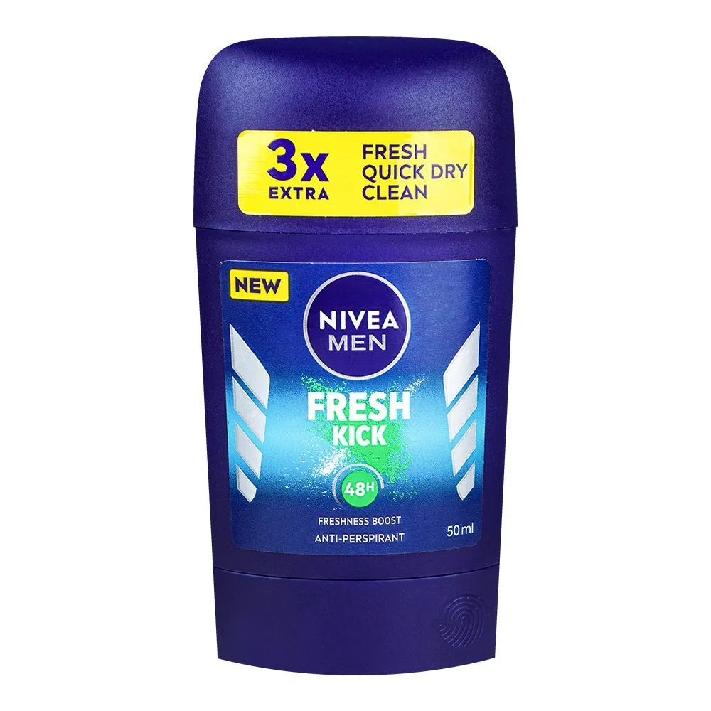 Nivea Fresh Kick Antiperspirant Deodorant Stick, 48 Hours Lasting Nivea