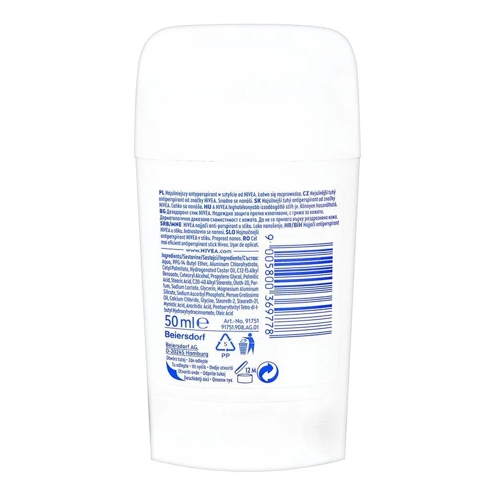 Nivea Derma Dry Control Maximum 96 H Antiperspirant Deodorant Stick Nivea