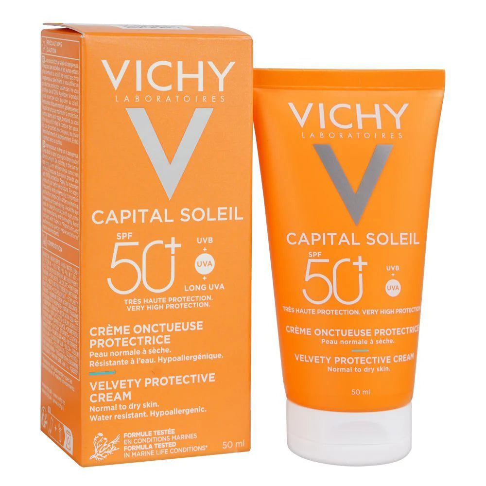 Vichy Capital Ideal Soleil SPF-50+ Velvety Face Sun Cream Vichy