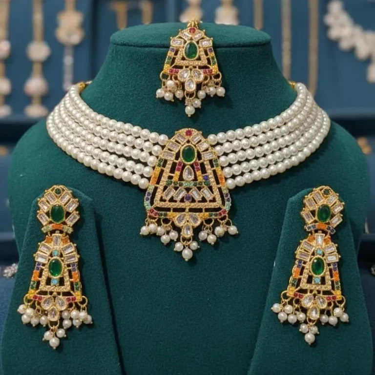 9 Ratan Pal Choker Necklace Set Cosmia