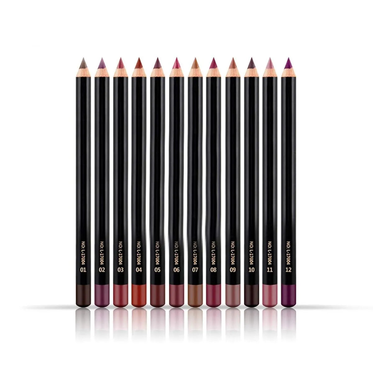 Nice Face 12 Colors Matte Lip Liner Pencil Set Nice Face