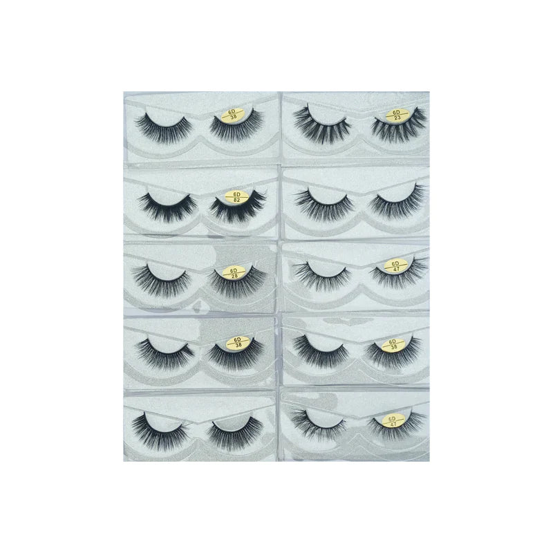 Glamorous Face 12D Mink Hair Eyelashes 10 Pieces GF 8068 Glamorous Face