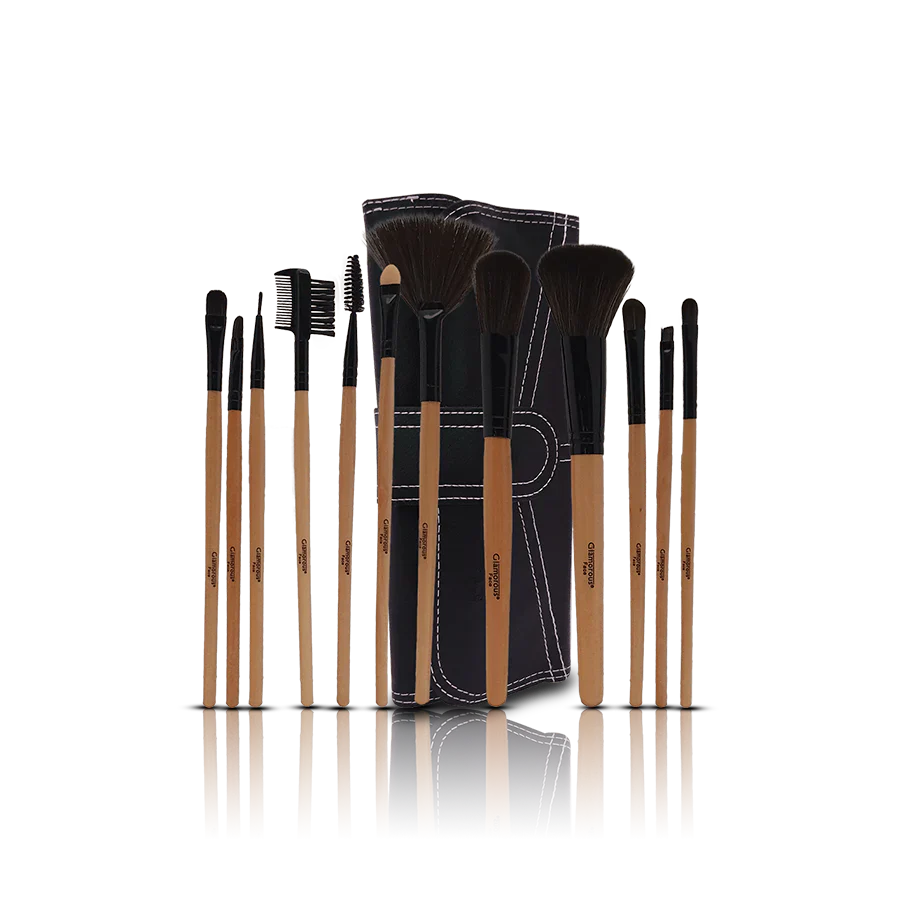 Glamorous Face 12 Piece Leather Brushset Glamorous Face