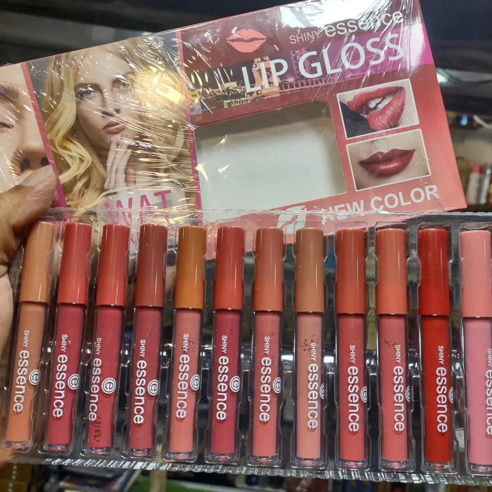 12 Pcs Shiny Essence Lip Gloss Shiny Essence