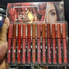 12 Pcs Shiny Essence Nude Lip Gloss Shiny Essence