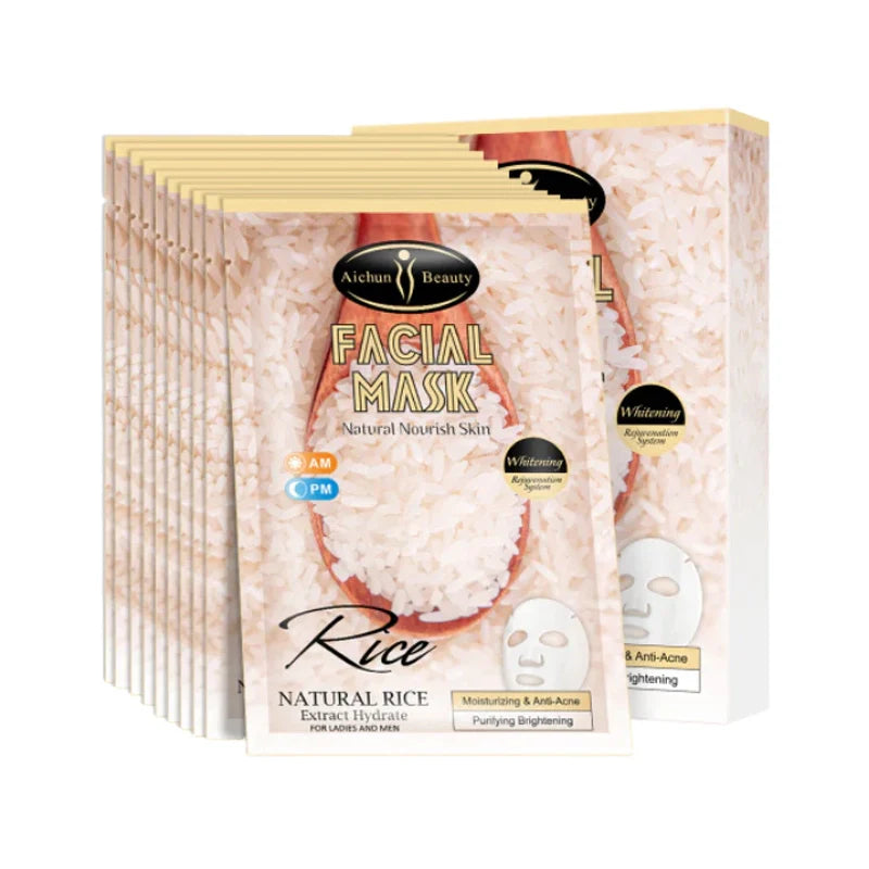 Aichun Beauty Rice Facial Skin Moisturizing Mask Aichun Beauty
