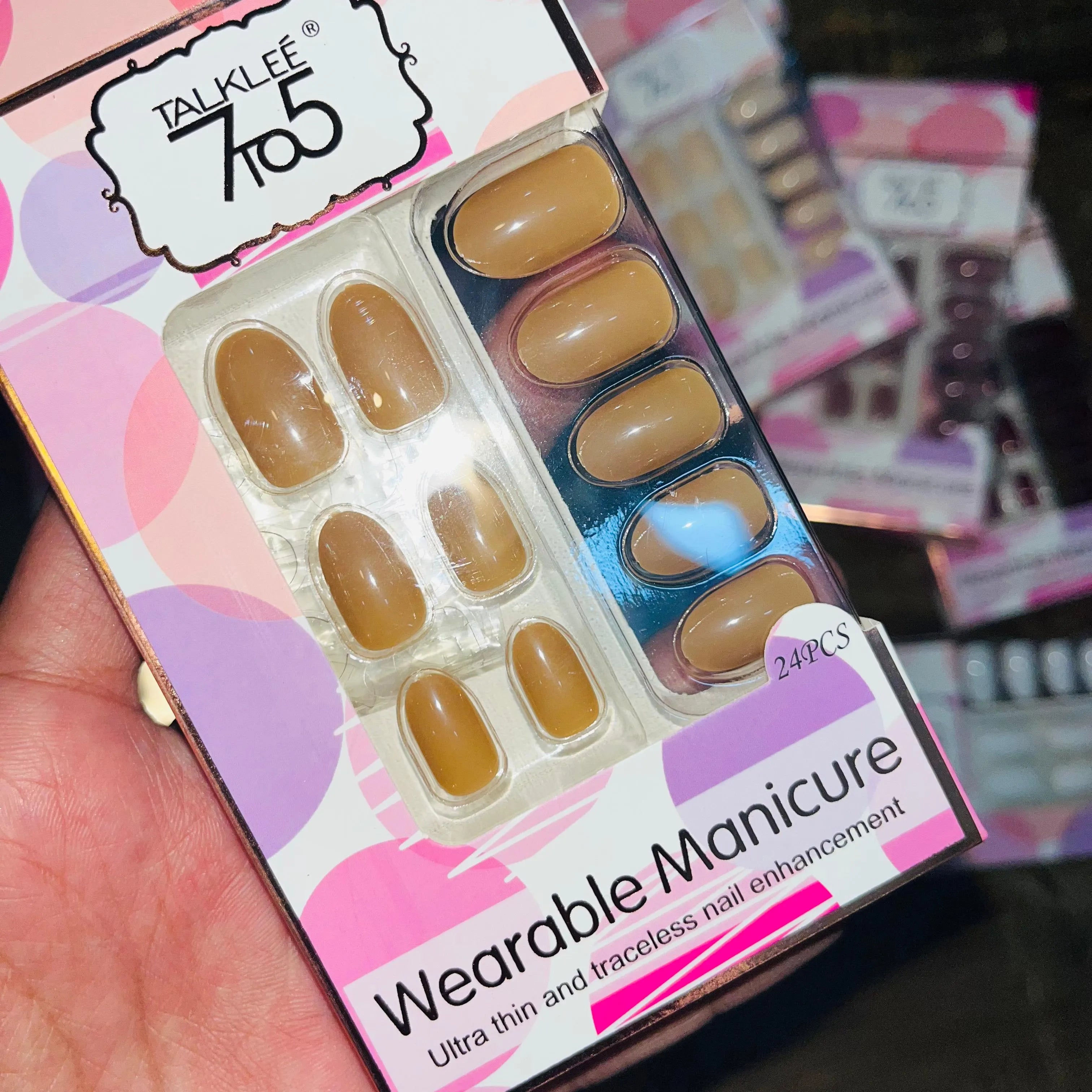 7To5 Talklee Wearable Artifical Nails With Free Stickers Talklee