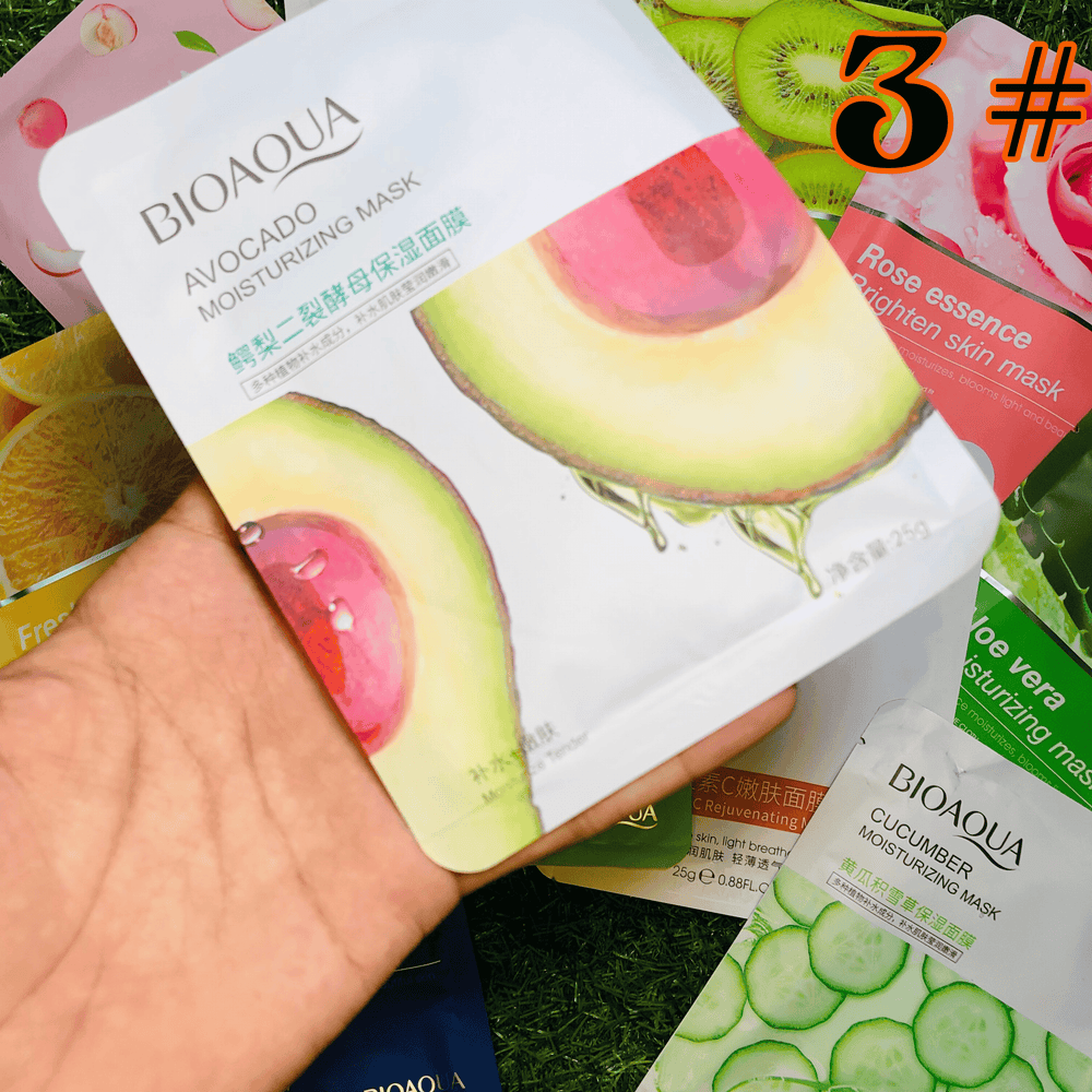 Moisturizing Face Sheet Mask - Imported - LIMITED STOCK 🚨 - 11 PACK Bioaqua