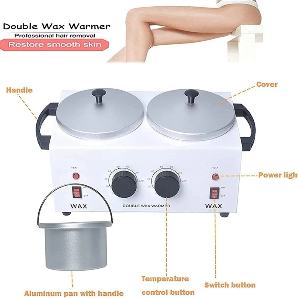 Double Pot Wax Heater Warmer Machine Cosmia.pk