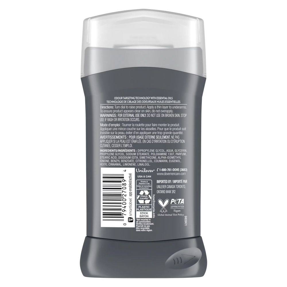 Dove Men+Care Cool Silver Deodorant Stick - 85g Dove