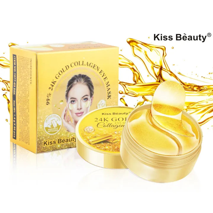 Kiss Beauty Smooth and Moisturizing Contains Gold Eye Mask For Dark Kiss Beauty