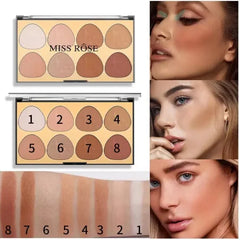Miss Rose New 8 Colors Contour Palette Miss Rose