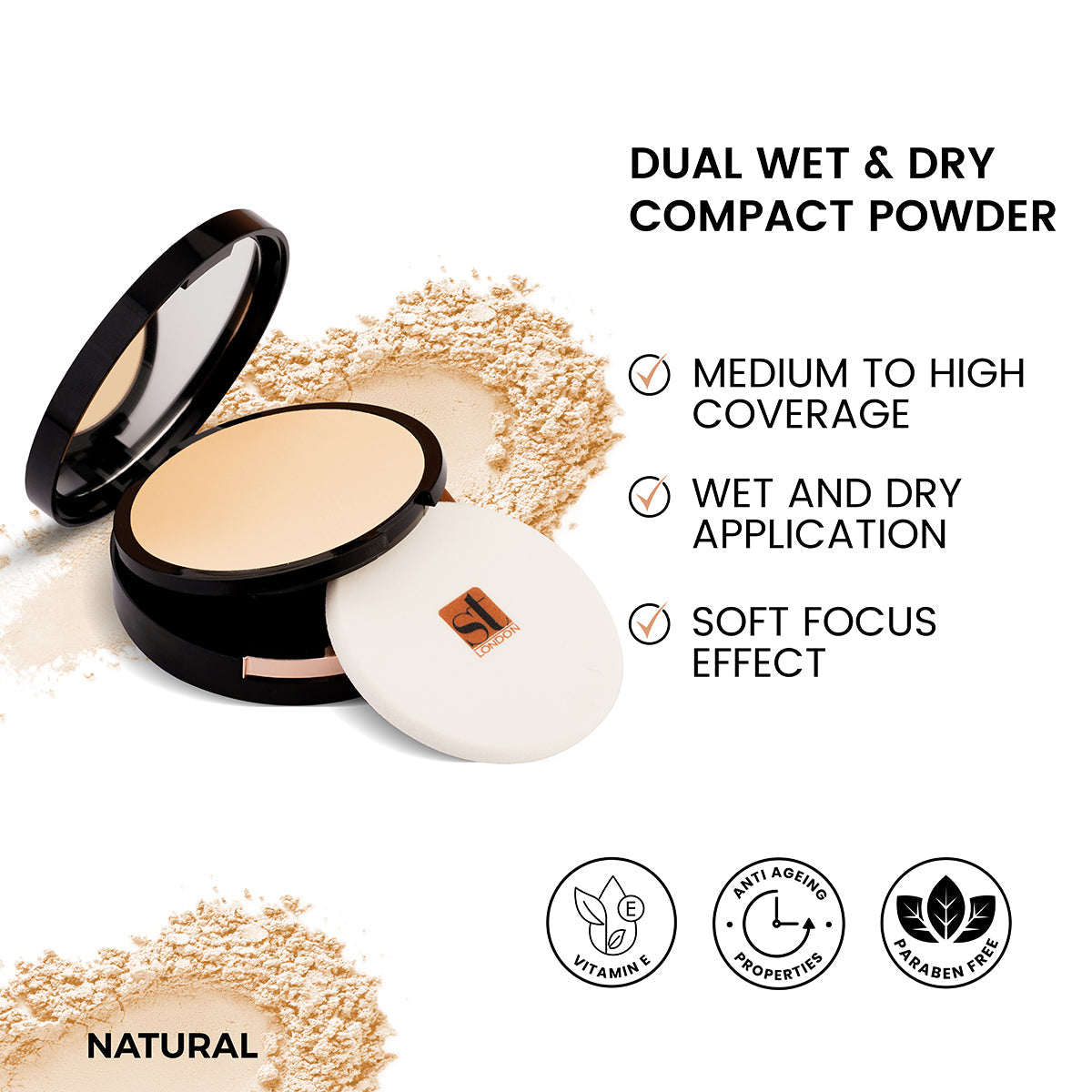 ST London - Dual Wet & Dry Compact Powder cosmia.pk