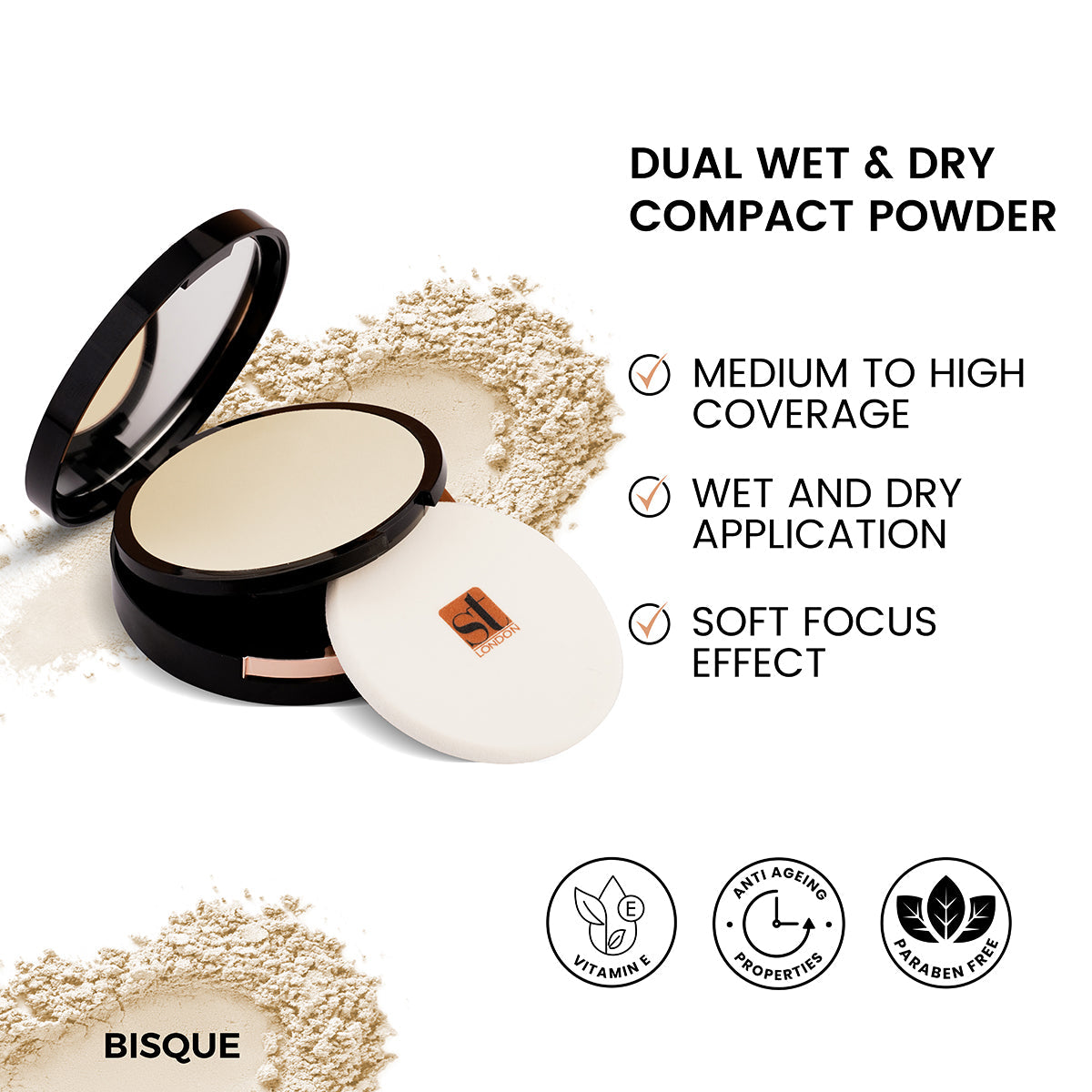 ST London - Dual Wet & Dry Compact Powder cosmia.pk