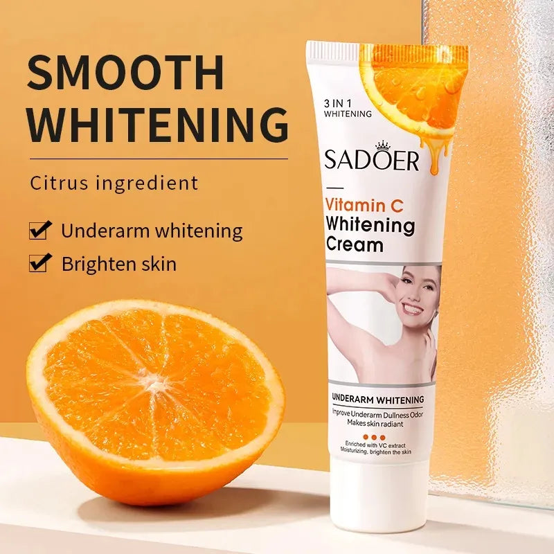 SADOER 3 IN 1 Vitamin C Underarm & Private Parts Whitening Cream Sadoer
