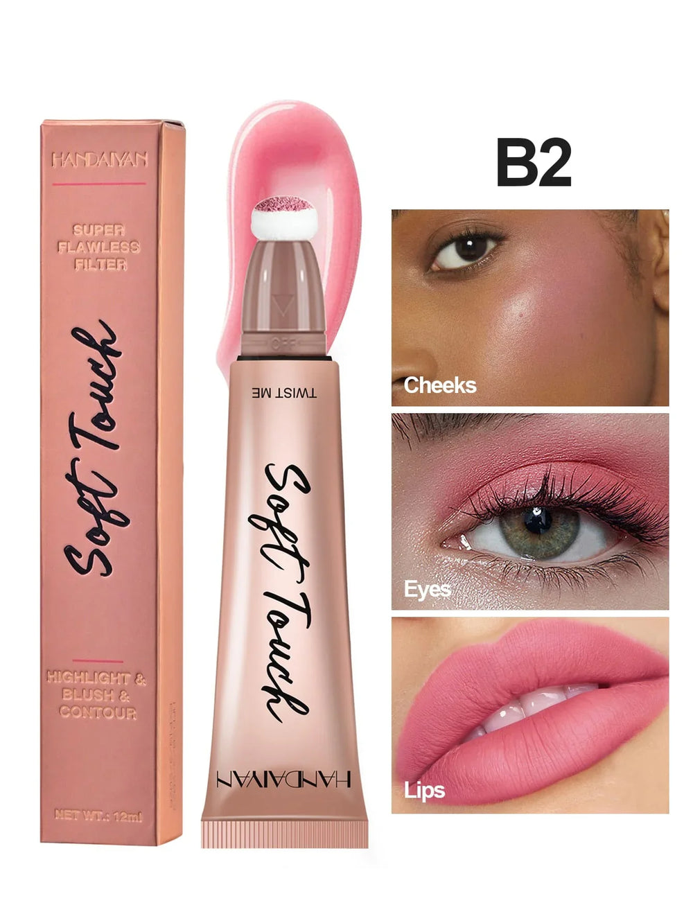 Handaiyan Puff Tube Blush & Highlighter Each Handaiyan