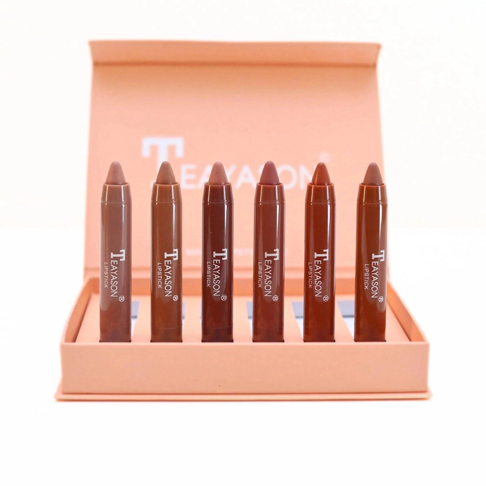 Set of 6 Teayason Nude Lipsticks Teayason