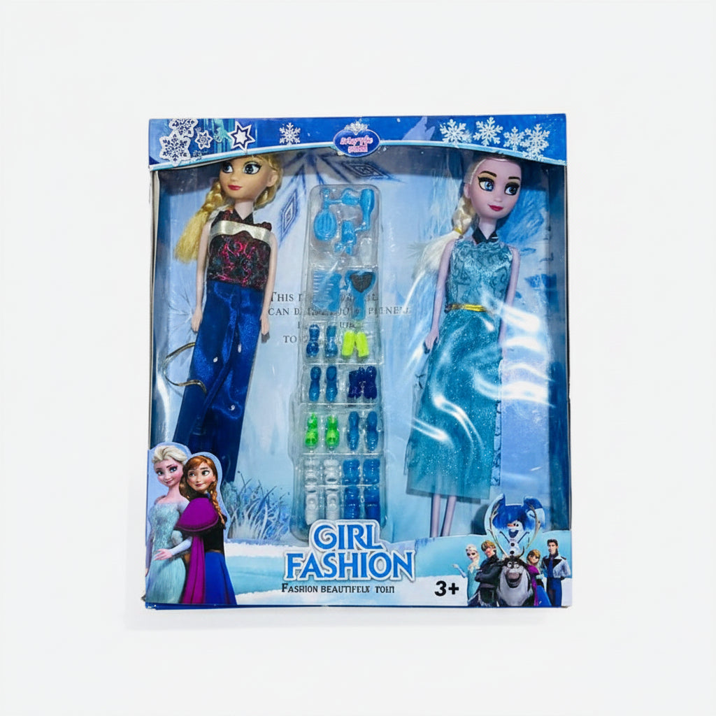 Doll Set with Baby Doll and Dresses and Accessories Cosmia.pk