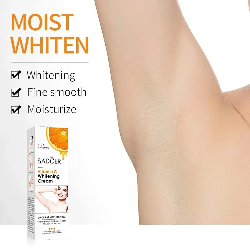 SADOER 3 IN 1 Vitamin C Underarm & Private Parts Whitening Cream Sadoer