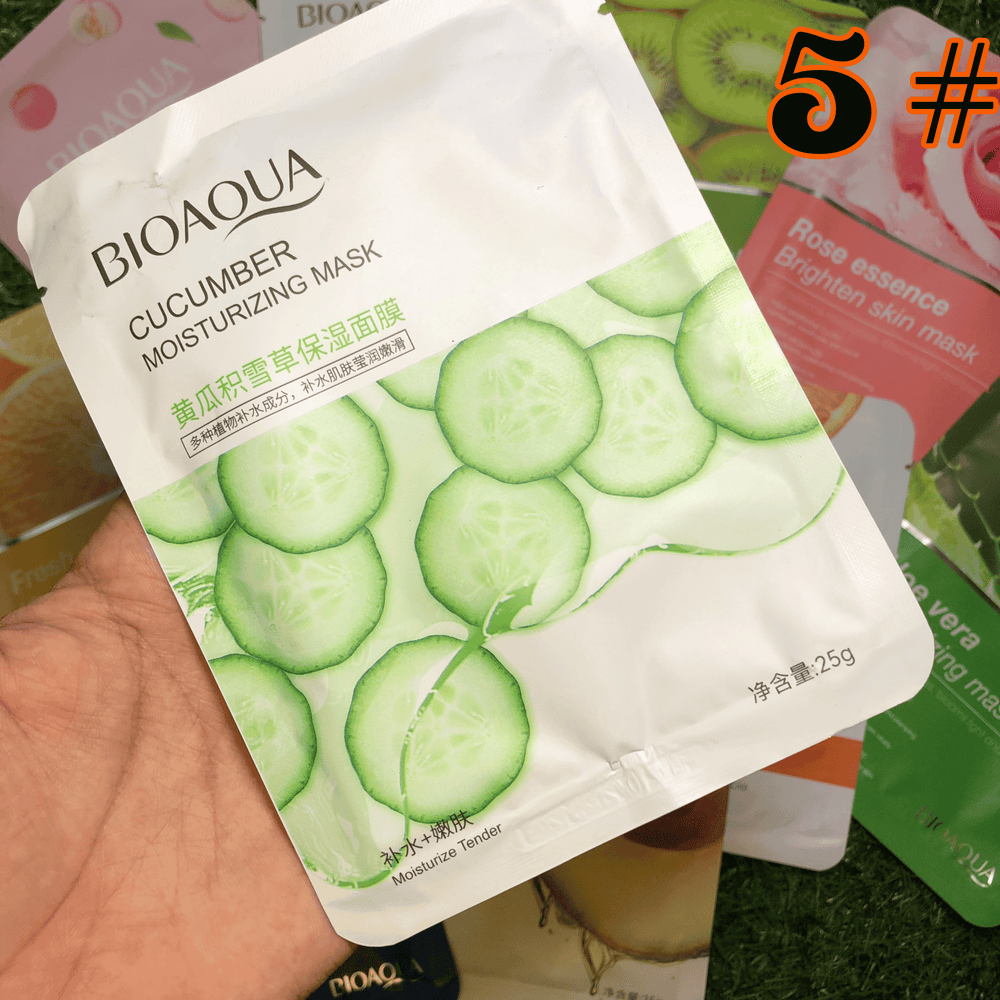 Moisturizing Face Sheet Mask - Imported - LIMITED STOCK 🚨 - 11 PACK Bioaqua