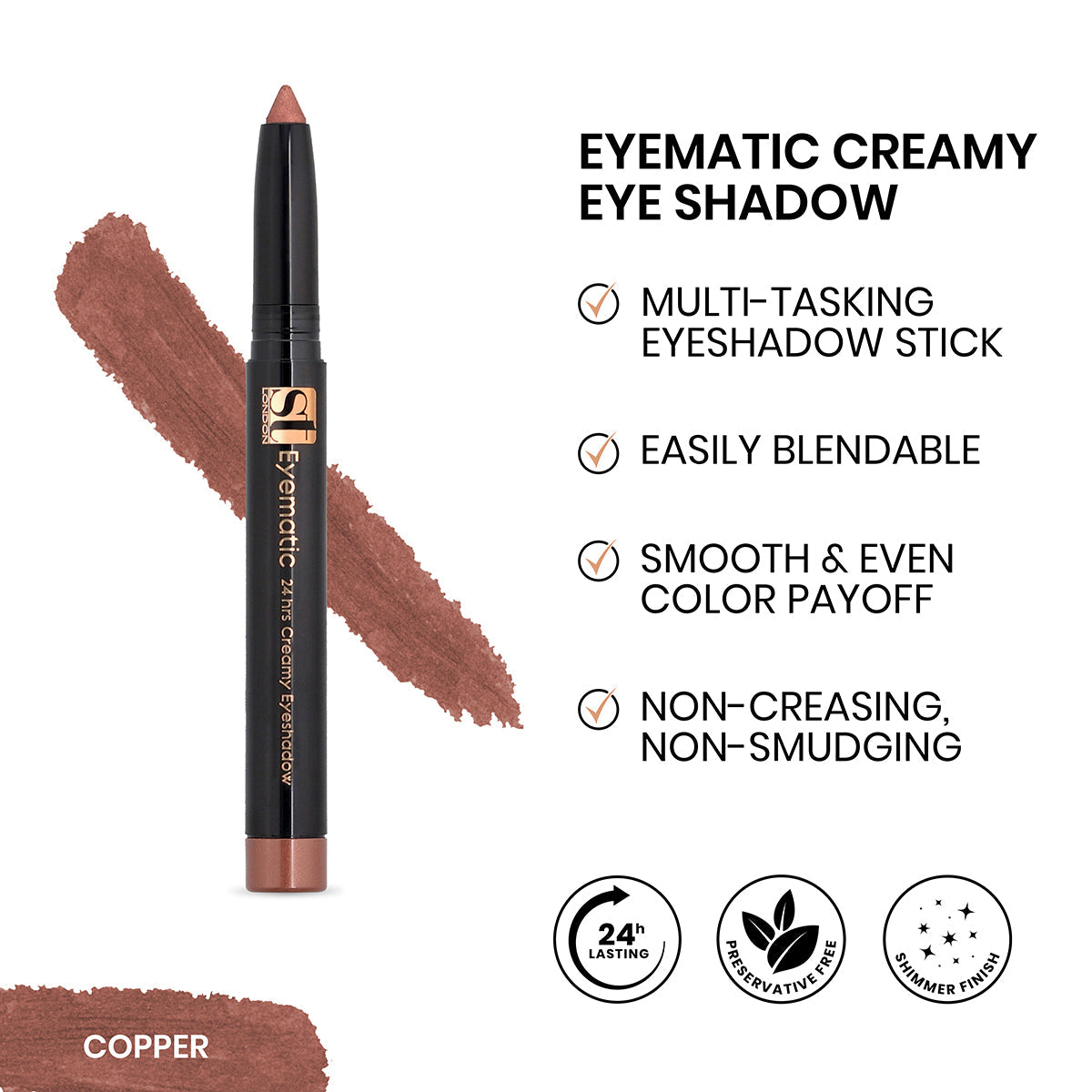 ST London - Eyematic Creamy Eye Shadow cosmia.pk