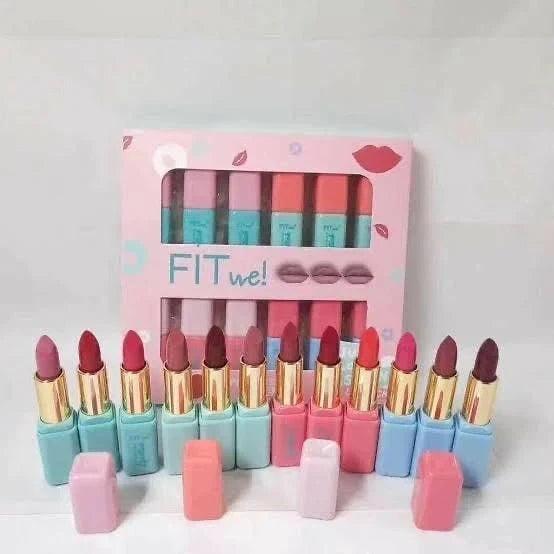 12Pcs Fitme Lipstick Color Fashion Maybelline