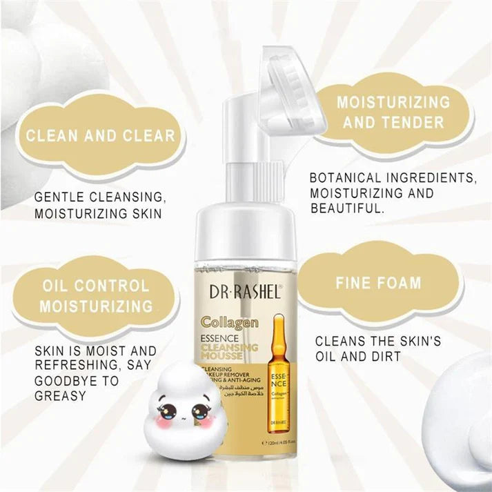 Dr. Rashel Collagen Essence Cleansing Mousse - 120ml DR.Rashel