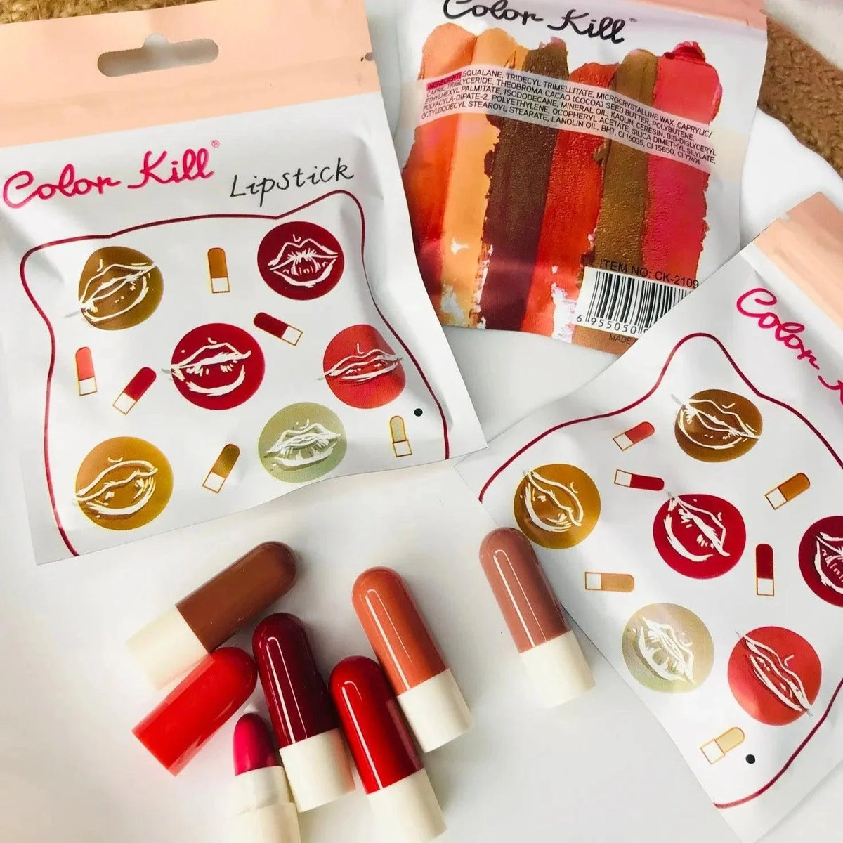 Colour Kill Lipsticks (Pack of 6) Colour Kill