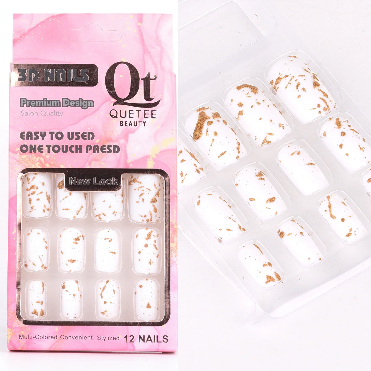 Quetee Beauty 3D Nails Premium Design Fifteen Quetee