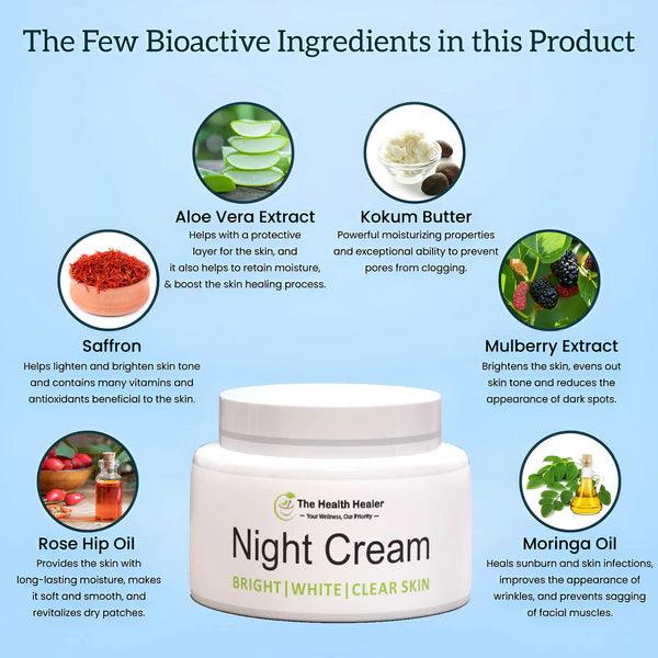 The Health Healer Night Cream For Bright, White And Clear Skin (ORIGINAL) The Health Healer