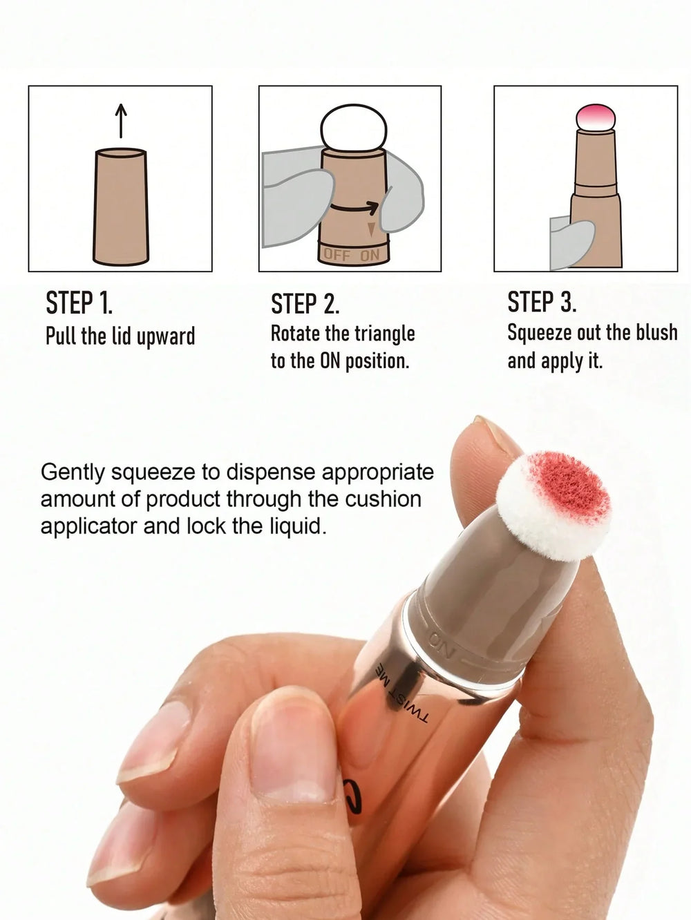 Handaiyan Puff Tube Blush & Highlighter Each Handaiyan