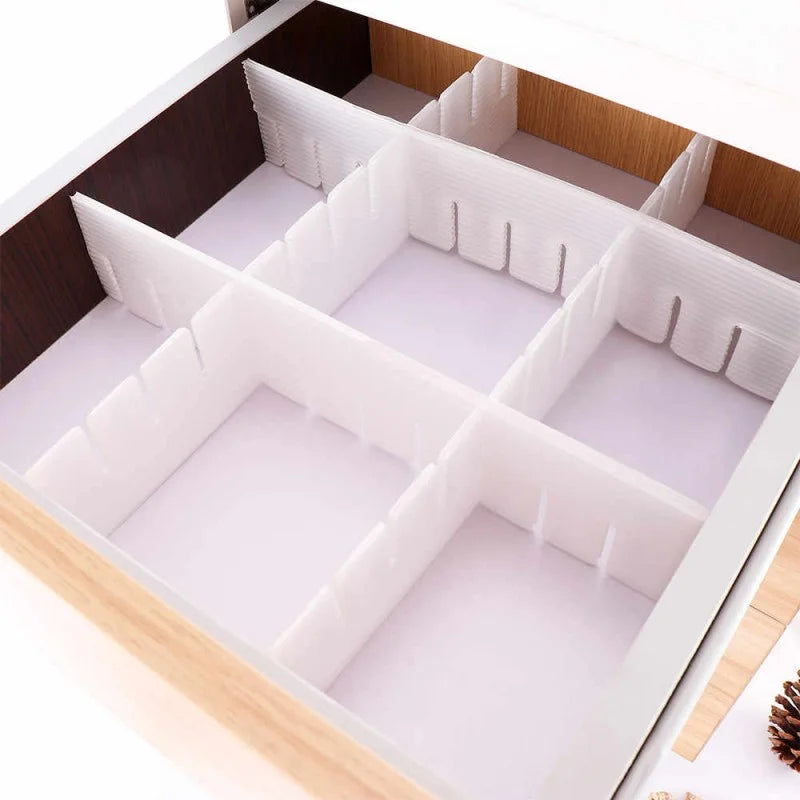 Drawer Divider - Adjustable Drawer Organizer - 4 Strips Cosmia.pk