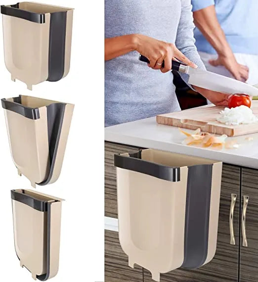Folding Trash Bin Kitchen Cabinet Door Hanging Cosmia.pk