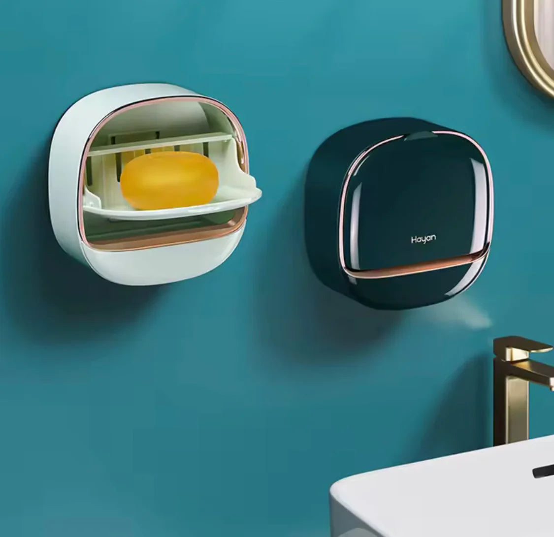 Wall Mounted Soap Holder With Flip Cover Cosmia.pk