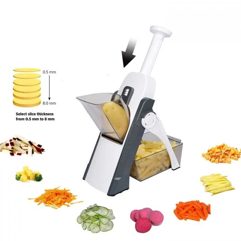Vegetable and Potato Cutter 8 in 1 Vegetable Slicer by Once For All Cosmia.pk