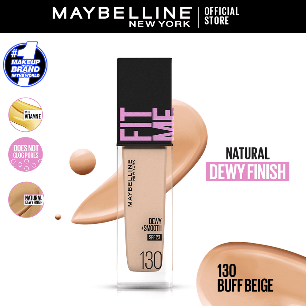 Original Maybelline New York Fitme Dewy & Smooth Liquid Foundation Maybelline