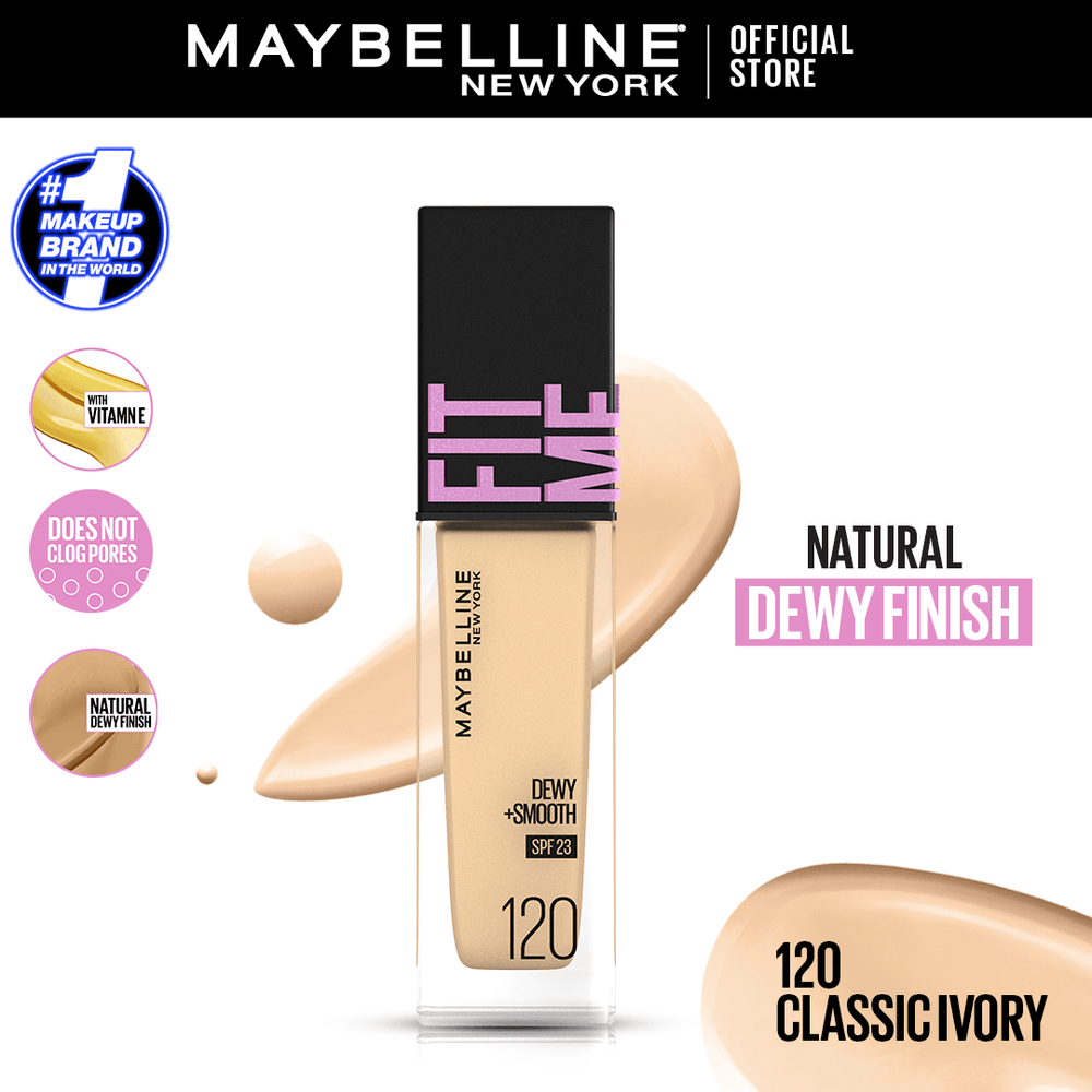 Maybelline New York Fitme Dewy & Smooth Liquid Foundation Maybelline