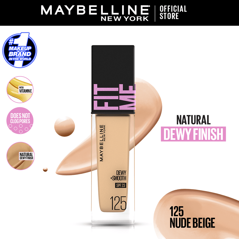 Maybelline New York Fitme Dewy & Smooth Liquid Foundation Maybelline