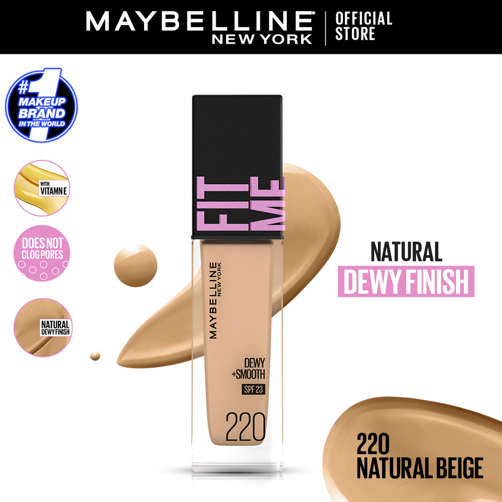 Maybelline New York Fitme Dewy & Smooth Liquid Foundation Maybelline