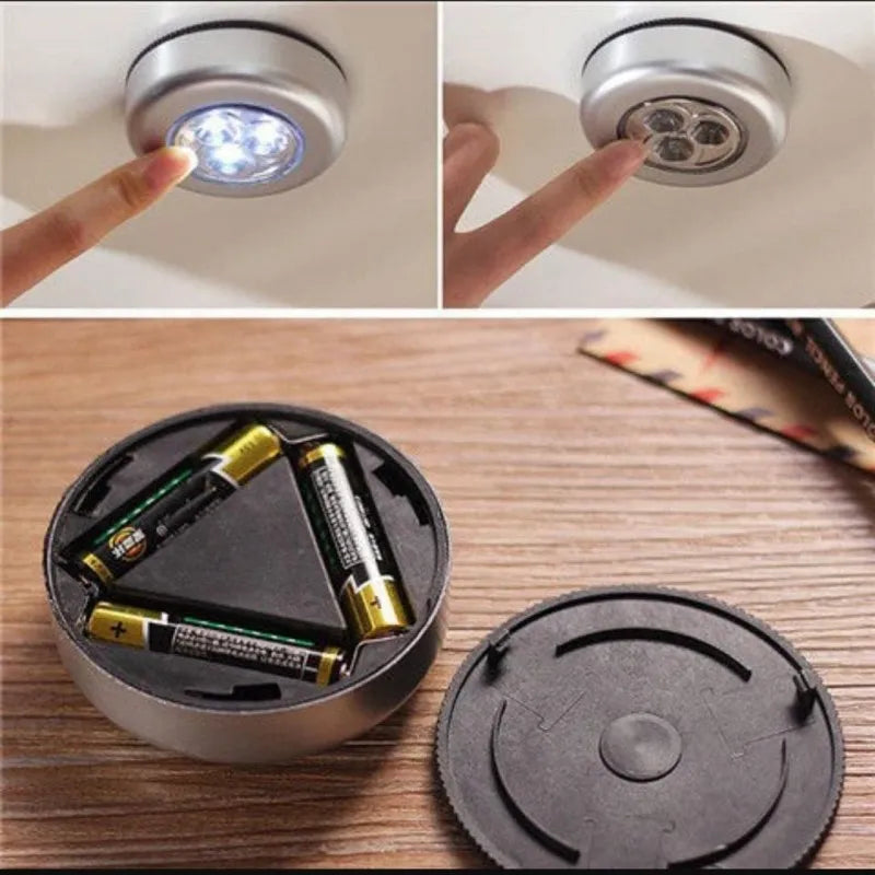 Battery Powered Mini Wireless LED Under Cabinet Light Led Touch Cosmia.pk