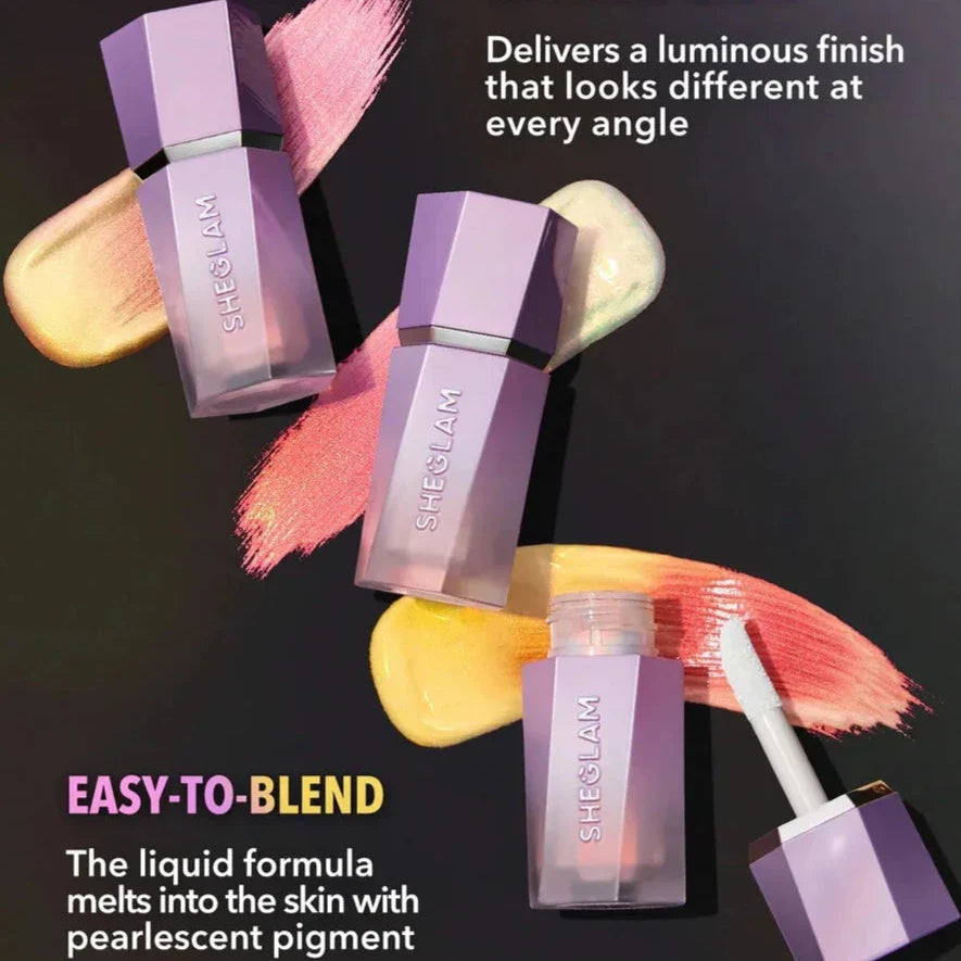 Sheglam Chroma-Glow Bloom Liquid Highlighter Pack of 3 Sheglam