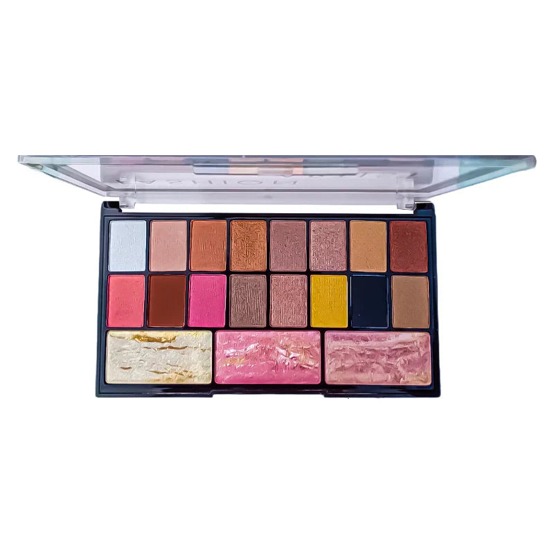 Glamorous Face Eyeshadow Palette 14 Shimmer, 2 Matte, Terracotta Glamorous Face