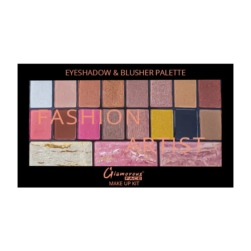 Glamorous Face Eyeshadow Palette 14 Shimmer, 2 Matte, Terracotta Glamorous Face