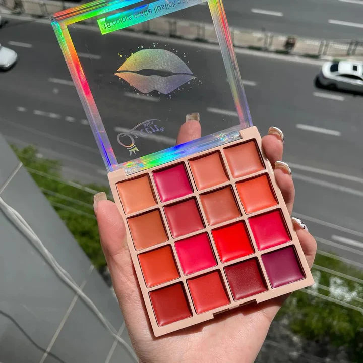 16 Colors Queen Mini Matte Lipstick Palette - Highly Pigmented The Balm