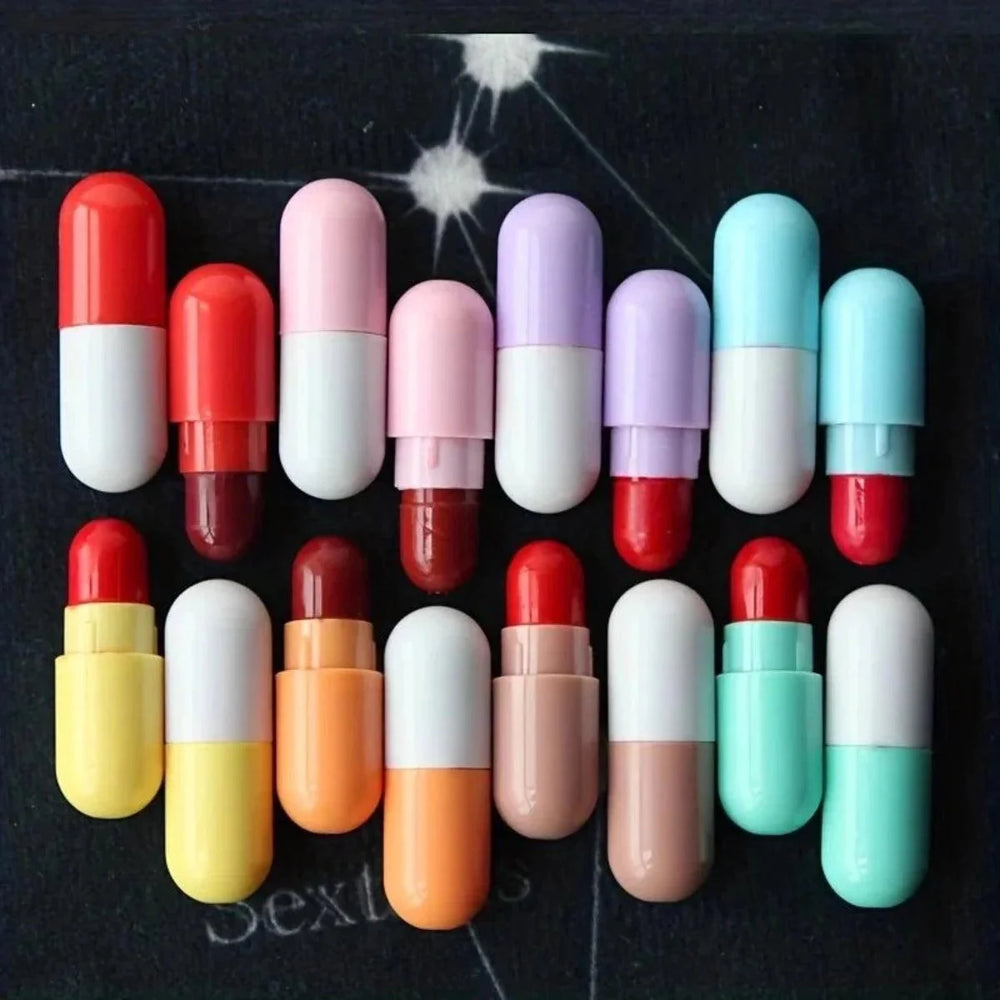 Beauty Gelanzi Mini Capsule Lipstick – 16 Pcs, 8 Colors Derol