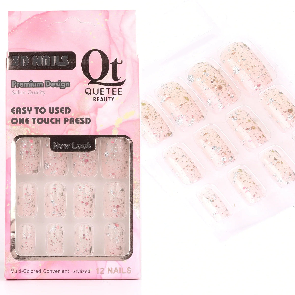 Quetee Beauty 3D Nails Premium Design Sixteen Quetee